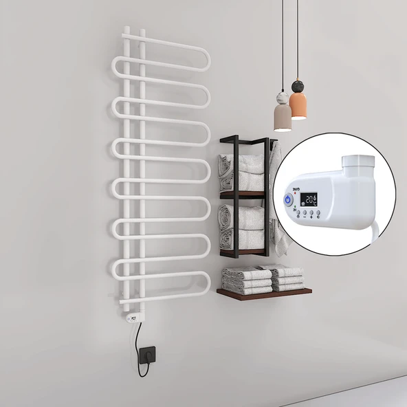 ZANTE Elektrikli Havlupan 600x1400  Beyaz (Thesis Termostat) 600W ürün görseli 1