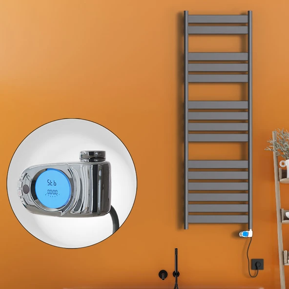 Bora Bora Elektrikli Havlupan 900 Watt 500x1600 Antrasit (Musa Termostat) ürün görseli 1