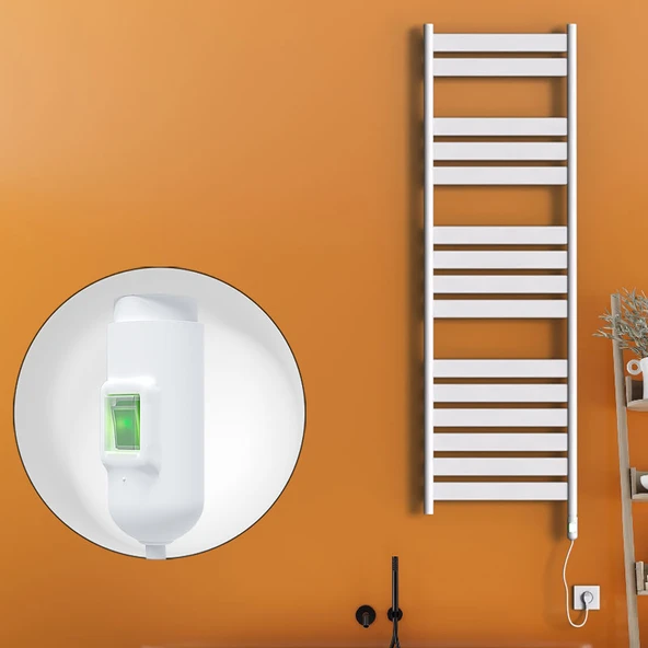 Bora Bora Elektrikli Havlupan 900 Watt 500x1600 Beyaz (OnOff Düğmeli) ürün görseli 1