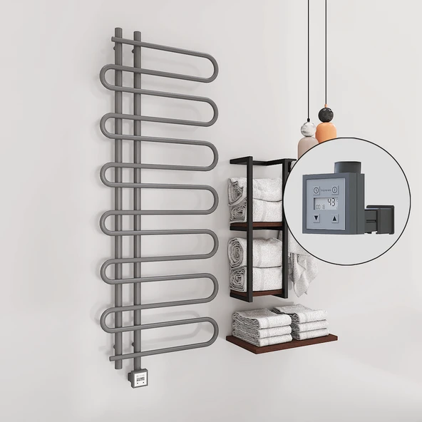 ZANTE Elektrikli Havlupan 600x1400  Antrasit (KTX3 Termostat) 600W ürün görseli 1