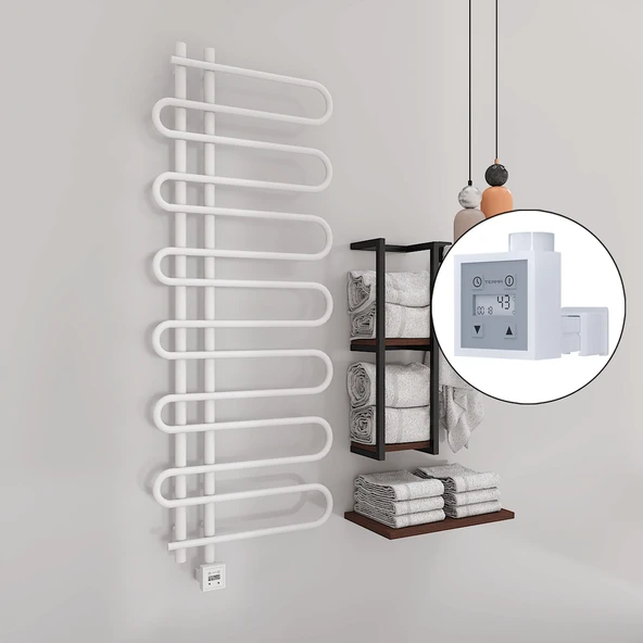 ZANTE Elektrikli Havlupan 600x1400  Beyaz (KTX3 Termostat) 600W ürün görseli 1