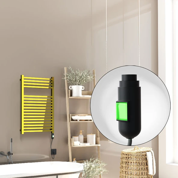 Barbados Elektrikli Havlupan 500x800 Altın  (OnOff Düğmeli) 300W ürün görseli 1