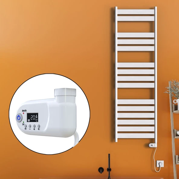 Bora Bora Elektrikli Havlupan 900 Watt 500x1600 Beyaz (Thesis Termostat) ürün görseli 1