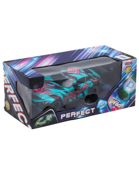 Ctoys 1:16 Uzaktan Kumandalı Neon Işıklı Spor Araba Turkuaz P383 ürün görseli 1