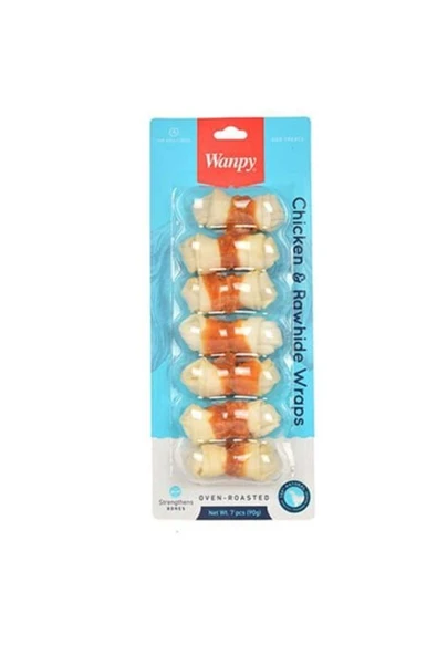 Burgu Tavuk Sargılı Köpek Ödül Kemiği 90 gr ürün görseli 1