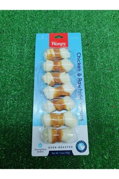 Tavuk Sargılı 7'li Çiğneme Kemiği Köpek Ödülü 90 Gr ürün görseli 1