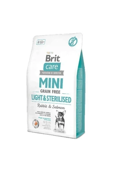 Brit Care Tahılsız Mini Light Sterillised Tavşanlı Köpek Maması 2 Kg ürün görseli 1