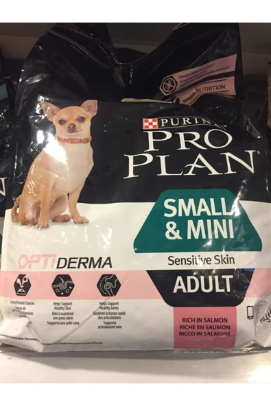 Small Mini Sensitive Skin Adult Salmon 3 kg Somonlu Yetişkin Kuru Köpek Maması ürün görseli 1