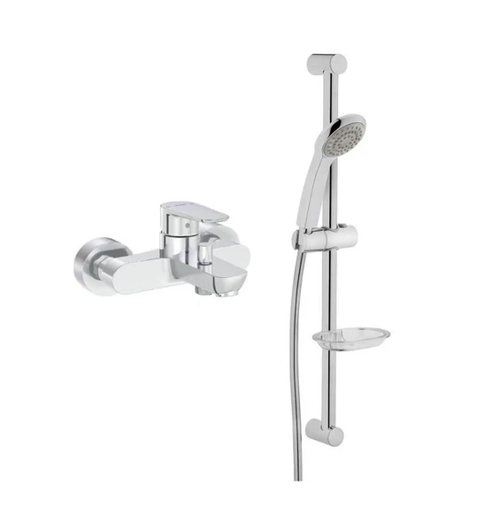 Artema Flow Soft Banyo Batarya Artema Solo C Sürgülü Krom El Duşu Seti ürün görseli 1