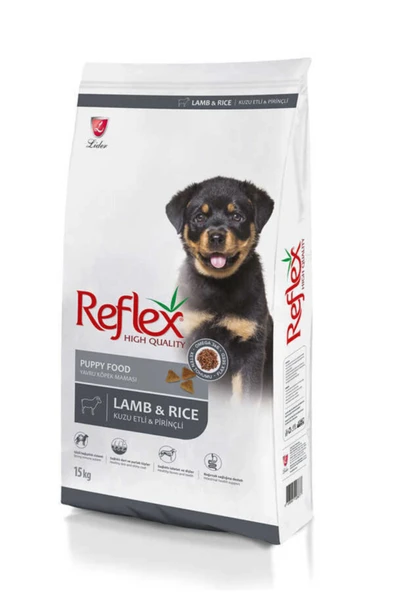 Reflex Puppy Kuzu Eti ve Pirinçli Yavru Köpek Maması 15KG ürün görseli 1