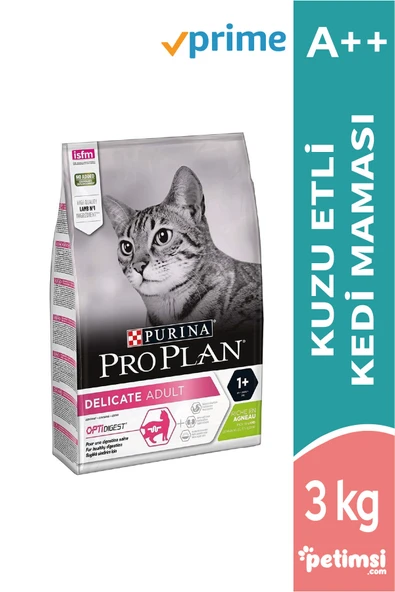 Pro Plan Delicate Kuzu Etli Yetişkin Kedi Maması 3 Kg ürün görseli 1