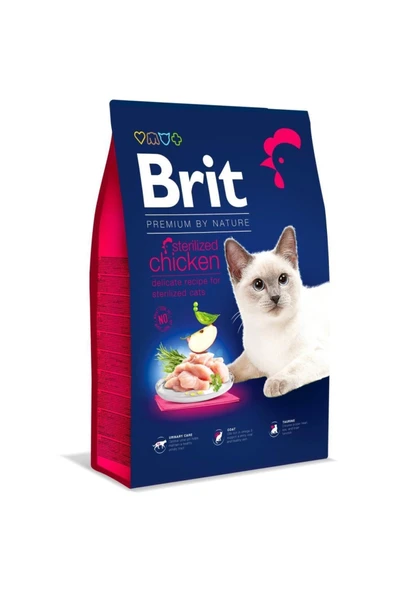 Brit Care Kısırlaştırılmış Tavuklu Kedi Maması 8kg ürün görseli 1