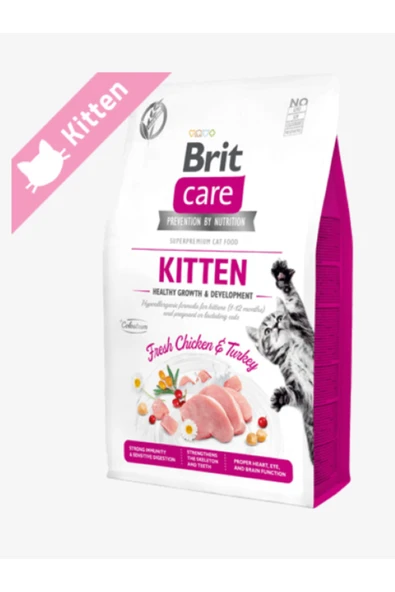 Care Kitten Tahılsız Taze Tavuk Etli Yavru Kedi Maması 2 Kg ürün görseli 1