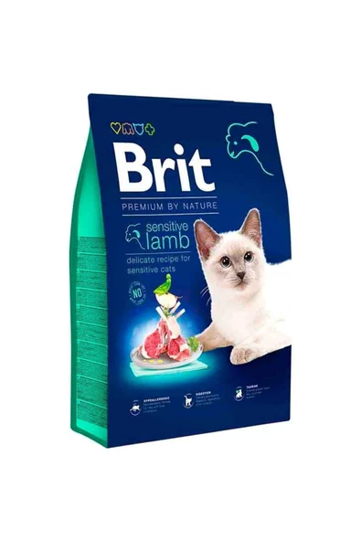 Brit Premium Sensitive Kuzu Etli Kedi Maması 8 Kg ürün görseli 1