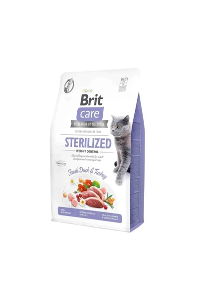 Brit Care Tahılsız Sterilised Kilo Dengeleyici Ördekli Kısır Kedi Maması 2 Kg ürün görseli 1