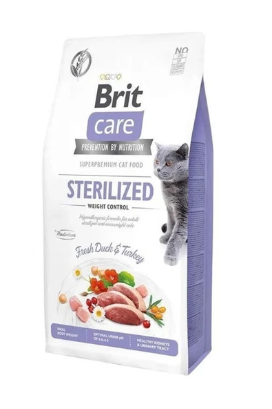 Brit Care Ördekli Kısırlaştrırılmış Yetişkin Kedi Maması 7 Kg. ürün görseli 1