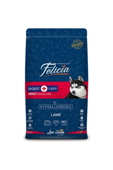 Az Tahıllı Kuzu Etli Hypoallergenic Medium/Large Yetişkin Köpek Maması 3 kg ürün görseli 1