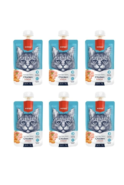 Taze Tavuklu & Havuçlu Kedi Et Ezmesi 90 Gr. X 6 Adet ürün görseli 1
