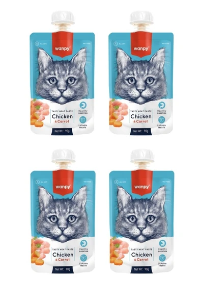 Taze Tavuklu & Havuçlu Kedi Et Ezmesi 90 Gr. X 4 Adet ürün görseli 1