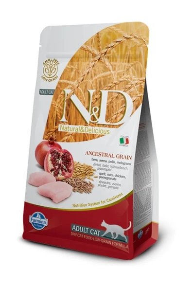 N&d Düşük Tahıllı Tavuklu Narlı Yetişkin Kedi Maması 5 Kg ürün görseli 1