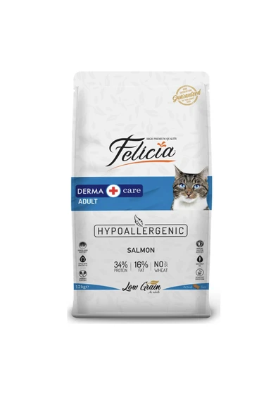 Düşük Tahıllı Hipoalerjenik Somonlu Yetişkin Kedi Maması 12 Kg ürün görseli 1