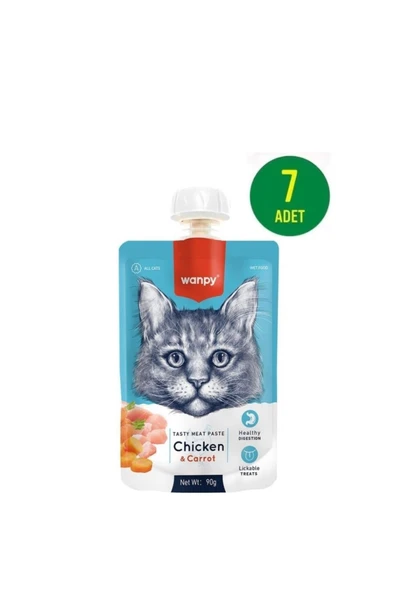 Taze Tavuklu&havuçlu Kedi Et Ezmesi 90 Gr X 7 Adet ürün görseli 1