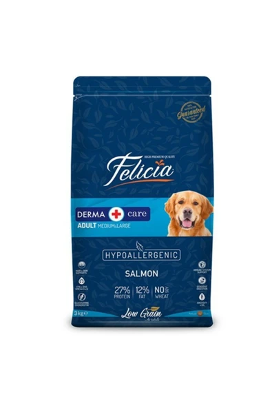 Düşük Tahıllı Hipoalerjenik Somonlu Orta Ve Büyük Irk Yetişkin Köpek Maması 3 Kg ürün görseli 1