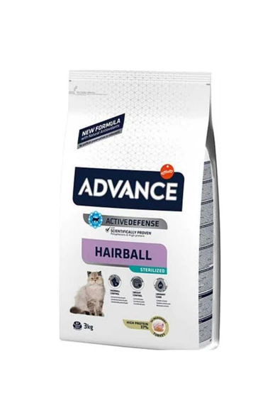 Neo Pet Market Hindili Hairball Tüy Yumağı Önleyici Kısırlaştırılmış Kedi Maması 3kg ürün görseli 1
