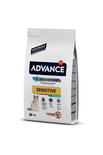 Sensitive Somonlu Kısırlaştırılmış Hassas Kedi Maması 3 Kg ürün görseli 1