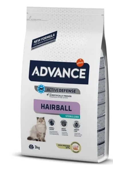 Sterilized Hairball Hindili Kısırlaştırılmış Kedi Maması 3 Kg ürün görseli 1