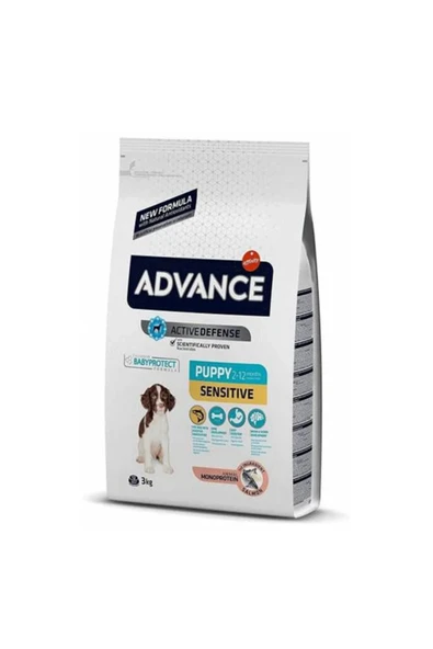 PATRON BARNEY Advance Dog Puppy Sensitive Somonlu Pirinçli 3 Kg Yavru Köpek Maması Doğ ürün görseli 1