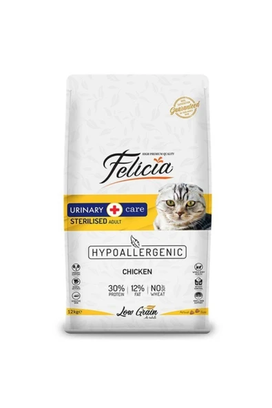 High Premıum Sterilised Düşük Tahıllı Tavuklu Kısırlaştırılmış Yetişkin Kedi Maması 12 Kg ürün görseli 1