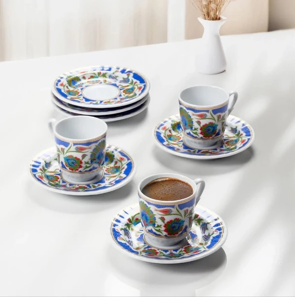 Güral Porselen Sedef 12 Parça Kahve Fincan Takımı 4540 ürün görseli 1
