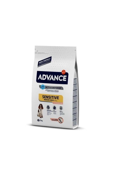 Sensitive Hassas Deri Somon Medium Maxi Köpek Maması 3 Kg ürün görseli 1