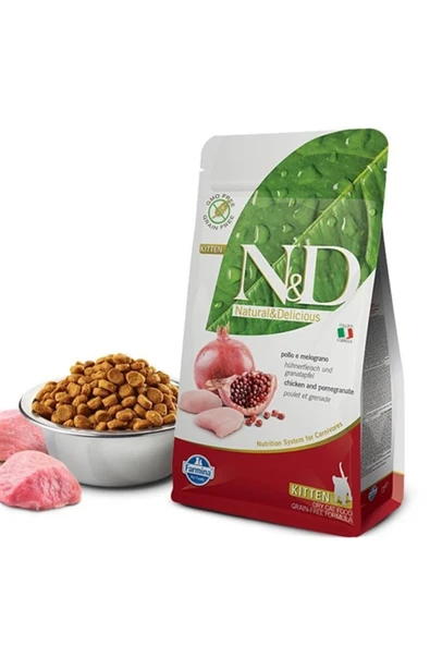 Tahılsız Kitten Tavuk & Nar Yavru Kedi Maması 5 Kg ürün görseli 1