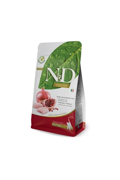 Prime Tahılsız Kitten Kedi 5kg Tavuklu Narlı Yavru Kedi Maması Prime Chicken Pomegranate Kitten ürün görseli 1