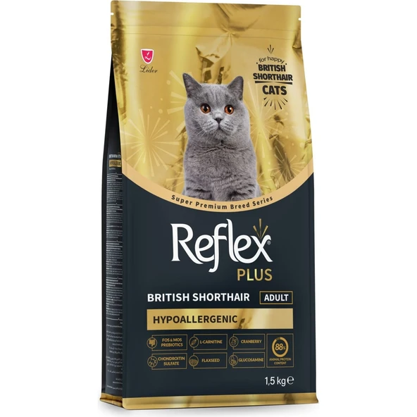 Plus British Shorthair Yetişkin Kedi Maması 1.5 kg ürün görseli 1