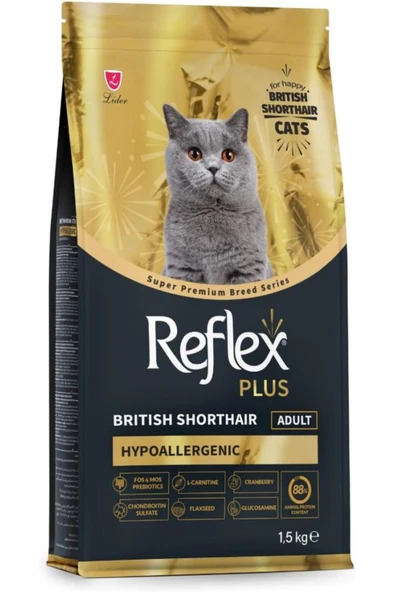 Plus British Shorthair Yetişkin Kedi Mamasi 1.5 Kg ürün görseli 1