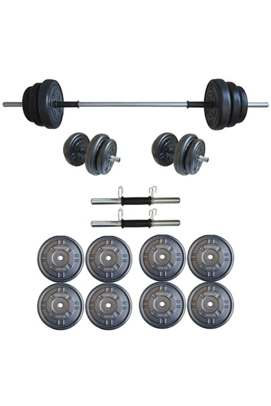Mocca Style 25 Kg Dambıl Seti Ağırlık Seti 25 Kg Vücut Geliştirme Aleti ( Plaka Agırlıgı 20 Kg) ürün görseli 1