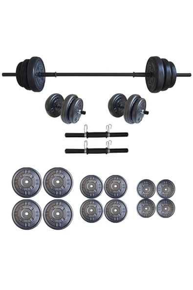Dambılcım 65 Kg Halter Seti Dambıl Seti Ağırlık Ve Vücut Geliştirme Aleti 65 Kg Spor Dumbell Set ürün görseli 1