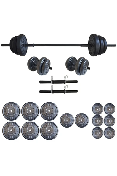 Dambılcım 75 KG Halter Seti Dambıl Ağırlık ve Vücut Geliştirme Aleti 75 KG Spor ürün görseli 1