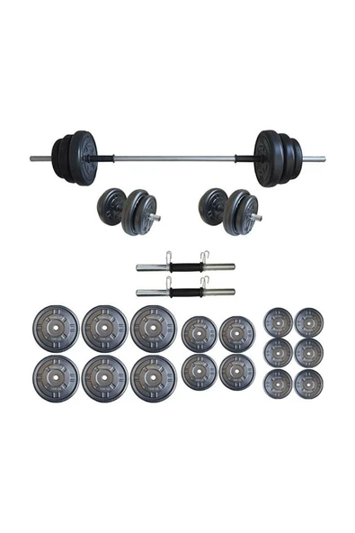 Mocca Style 85 kg Ağırlık Seti 85 kg Vücut Geliştirme Aleti Halter Seti ürün görseli 1