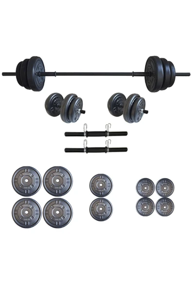 Dambılcım Halter Seti Dambıl Seti Ağırlık ve Vücut Geliştirme Aleti 55 Kg ürün görseli 1