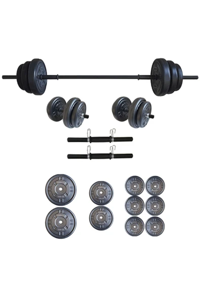 Dambılcım Halter Seti Dambıl Seti Ağırlık ve Vücut Geliştirme Aleti 45 Kg ürün görseli 1