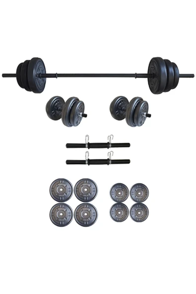 Dambılcım 35 Kg Halter Seti Dambıl Seti Ağırlık Ve Vücut Geliştirme Aleti 35 Kg Spor Dumbell Set ürün görseli 1