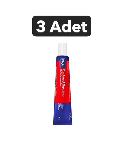 Kraf (3 ADET) Çok Amaçlı Sıvı Yapıştırıcı 20 Gr (800G) ürün görseli 1