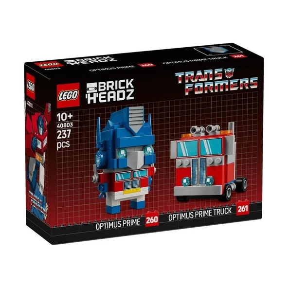 LEGO 40803 Brickheadz Optimus Prime Robot And Vehicle ürün görseli 1