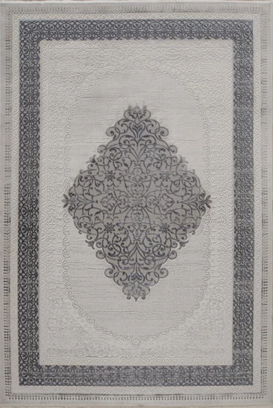 Gabardin Halı Jade 7023 Gri Serisi Triko Akrilik Salon Oturma Yatak Odası Halısı ürün görseli 1