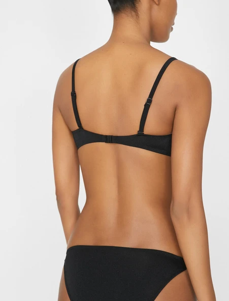 Kare tokalı bikini üstü DB20050BU - Resim 2
