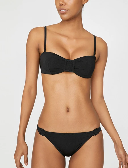 Kare tokalı bikini üstü DB20050BU ürün görseli 1